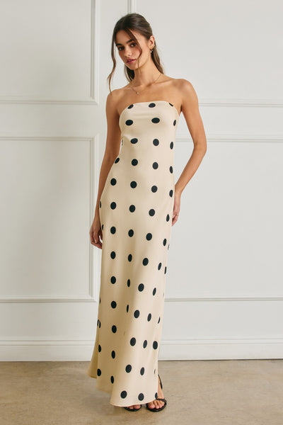 Vestido  largo lunares