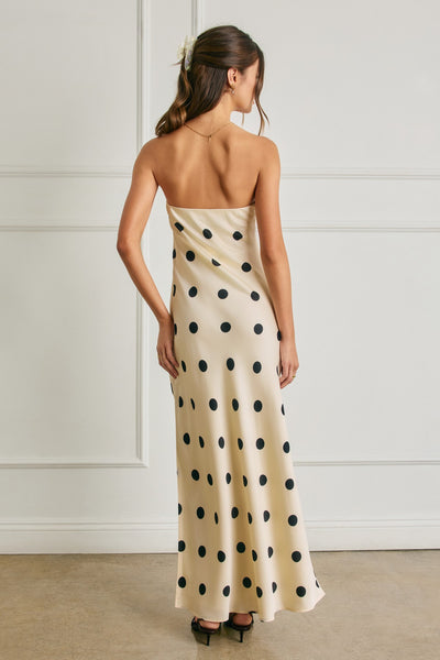Vestido  largo lunares