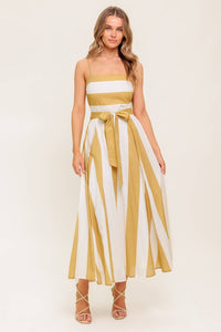 Vestido largo  rayas