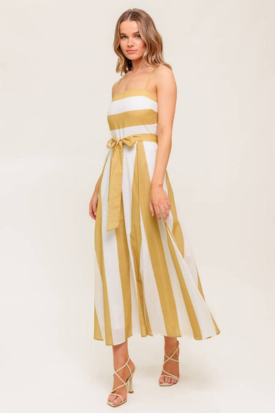 Vestido largo  rayas