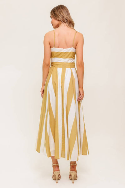 Vestido largo  rayas