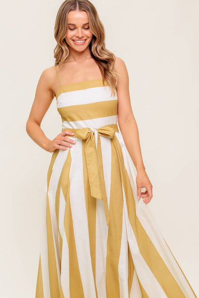 Vestido largo  rayas