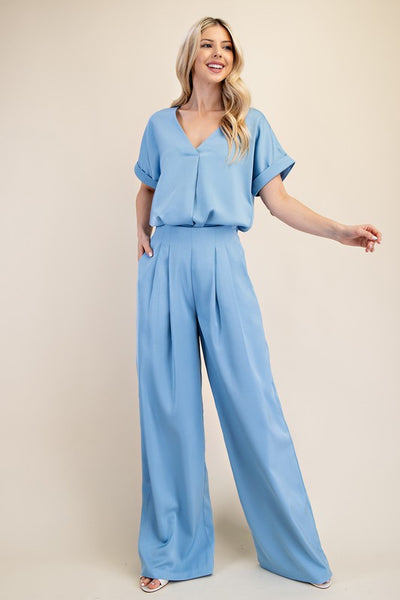 Pantalon vestir ancho