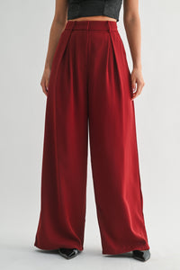 Pantalon  vestir ancho con pinzas